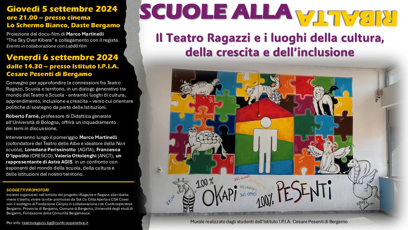 SaveTheDate 5-6 SETT2024_Seminario Teatro Ragazzi - Scuola